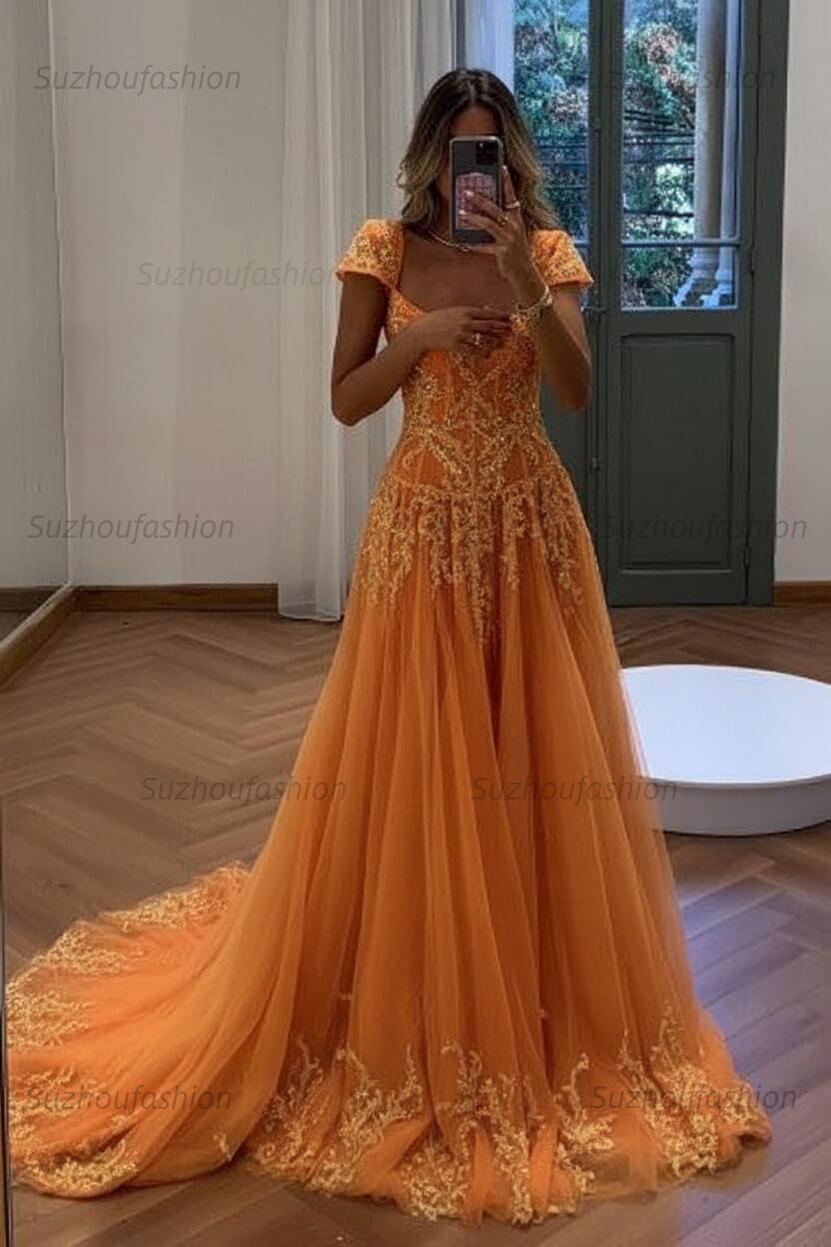 Suzhoufashion Gorgeous A Line Sweetheart Light Green Long Prom Dress With Appliques Formal Evening Gown