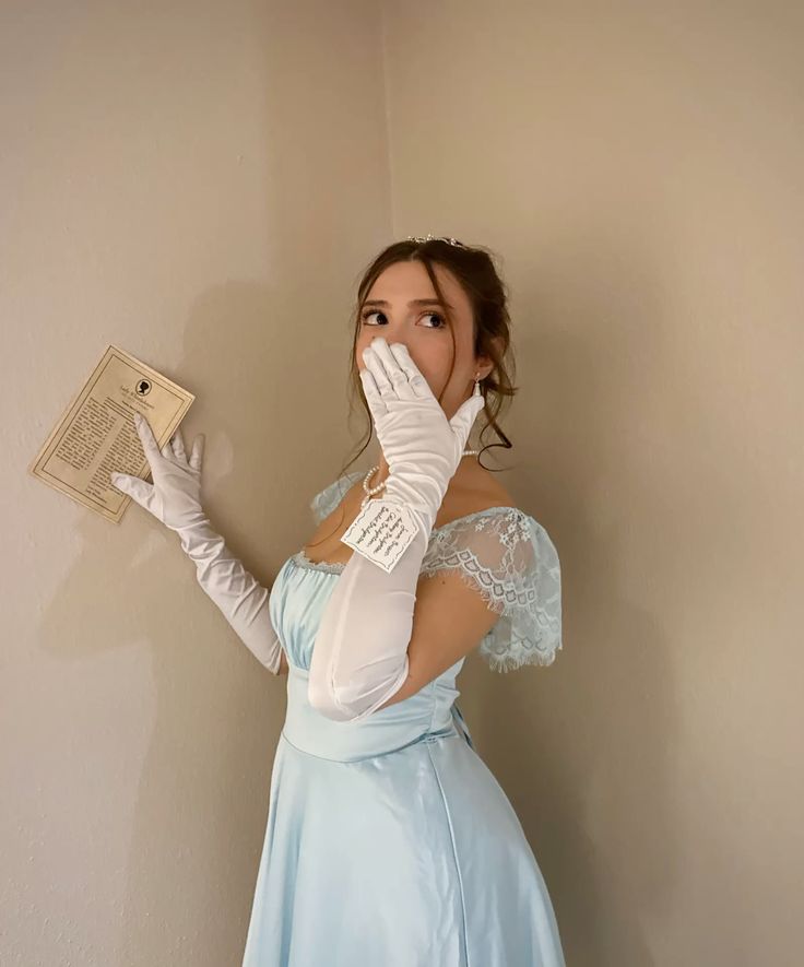 Sweet Light Blue Lace Short Sleeve Satin 16th Birthday Homecoming Dress - View 5 | VelvetHem