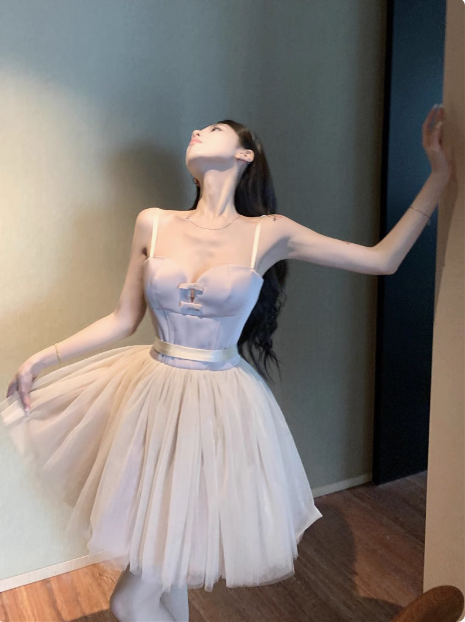 Princess Strap Pink Tulle A-line 17th Birthday Homecoming Dress - View 2 | VelvetHem