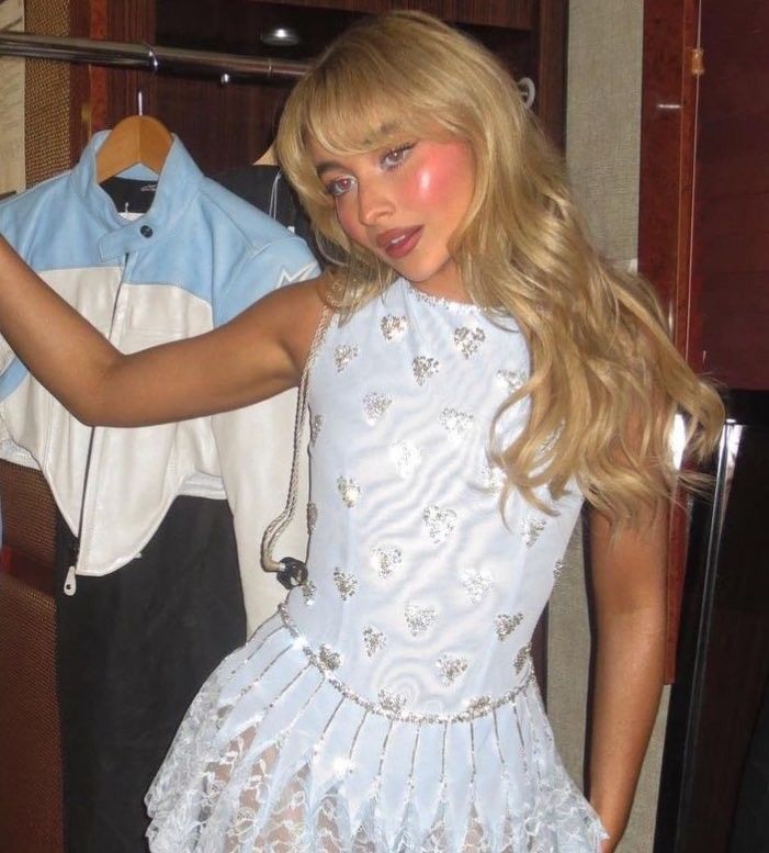 Shiny Light Blue Round Neck Sleeveless Sequined Lace Mini Birthday Dress Homecoming Dress - View 3 | VelvetHem
