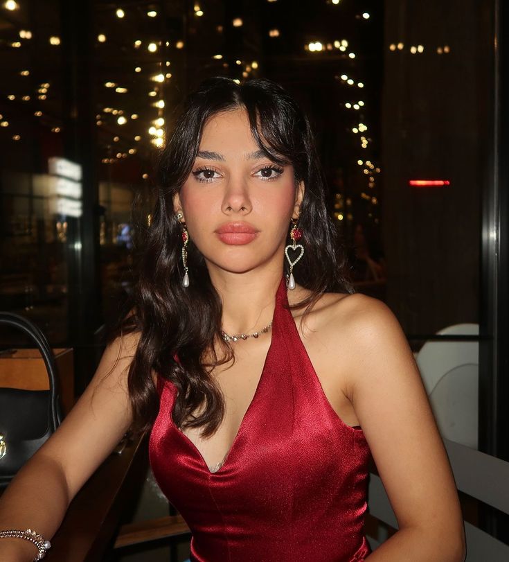 Elegant Burgundy V-neck Halter Satin A-line Birthday Short Skirt Homecoming Dress - View 3 | VelvetHem
