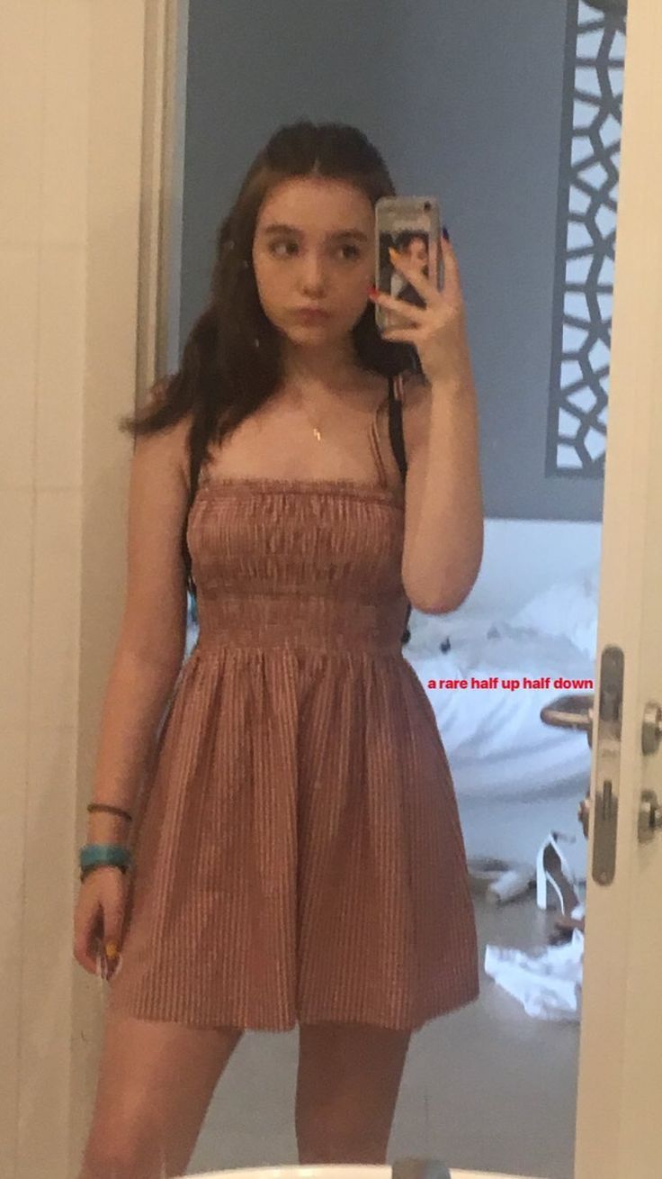 Sweet Reddish Brown Plaid Waist A-line 16th Birthday Homecoming Dress - View 2 | VelvetHem