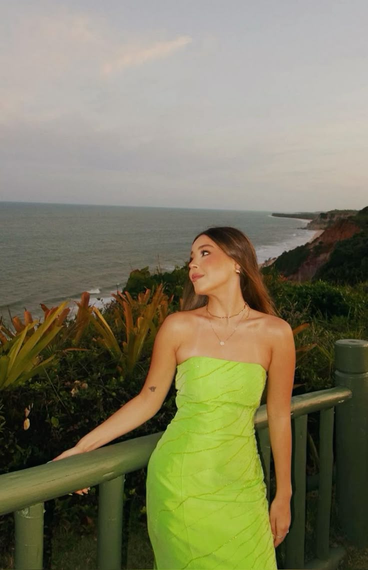 Sexy Neon Green Strapless Mermaid Beaded Satin Long Prom Dress Evening Dress