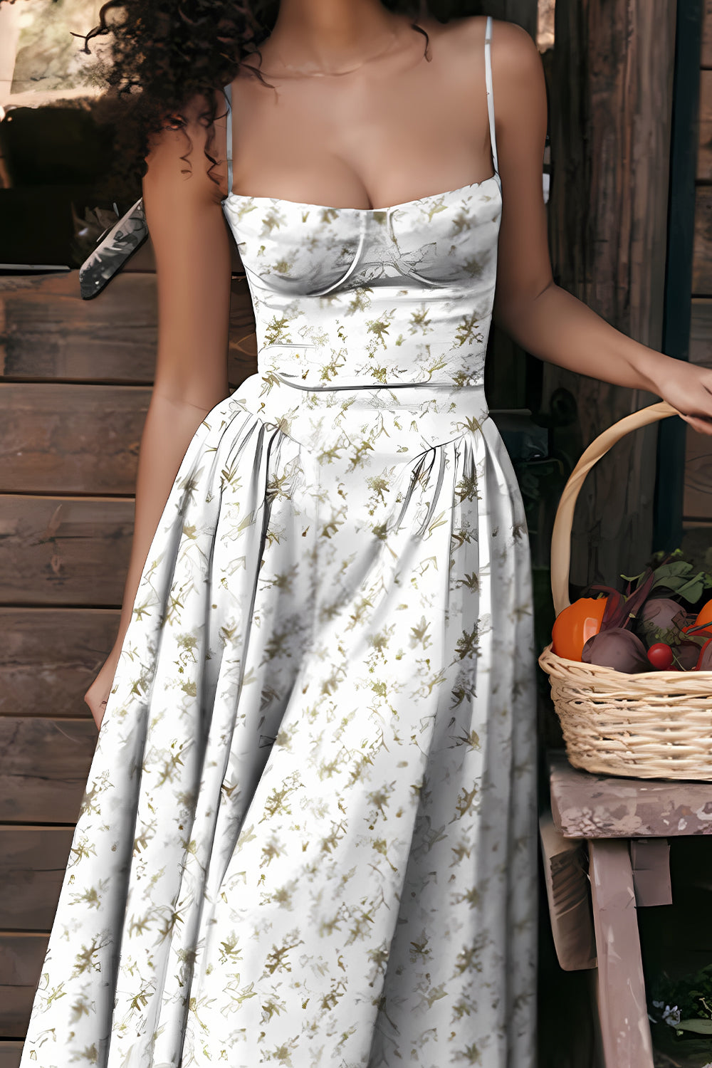 Simple A-Line Spaghetti Straps Tea Length Graduation Party Dress - View 12 | VelvetHem