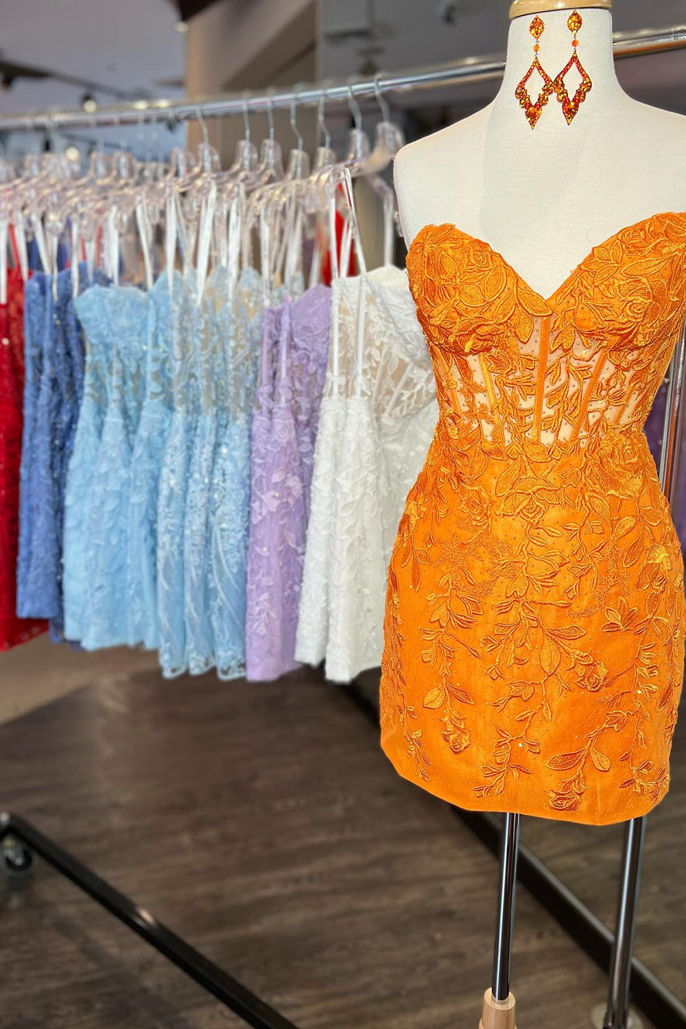 Mint Homecoming Dresses Lace Sweetheart Tight Short Cocktail Dresses