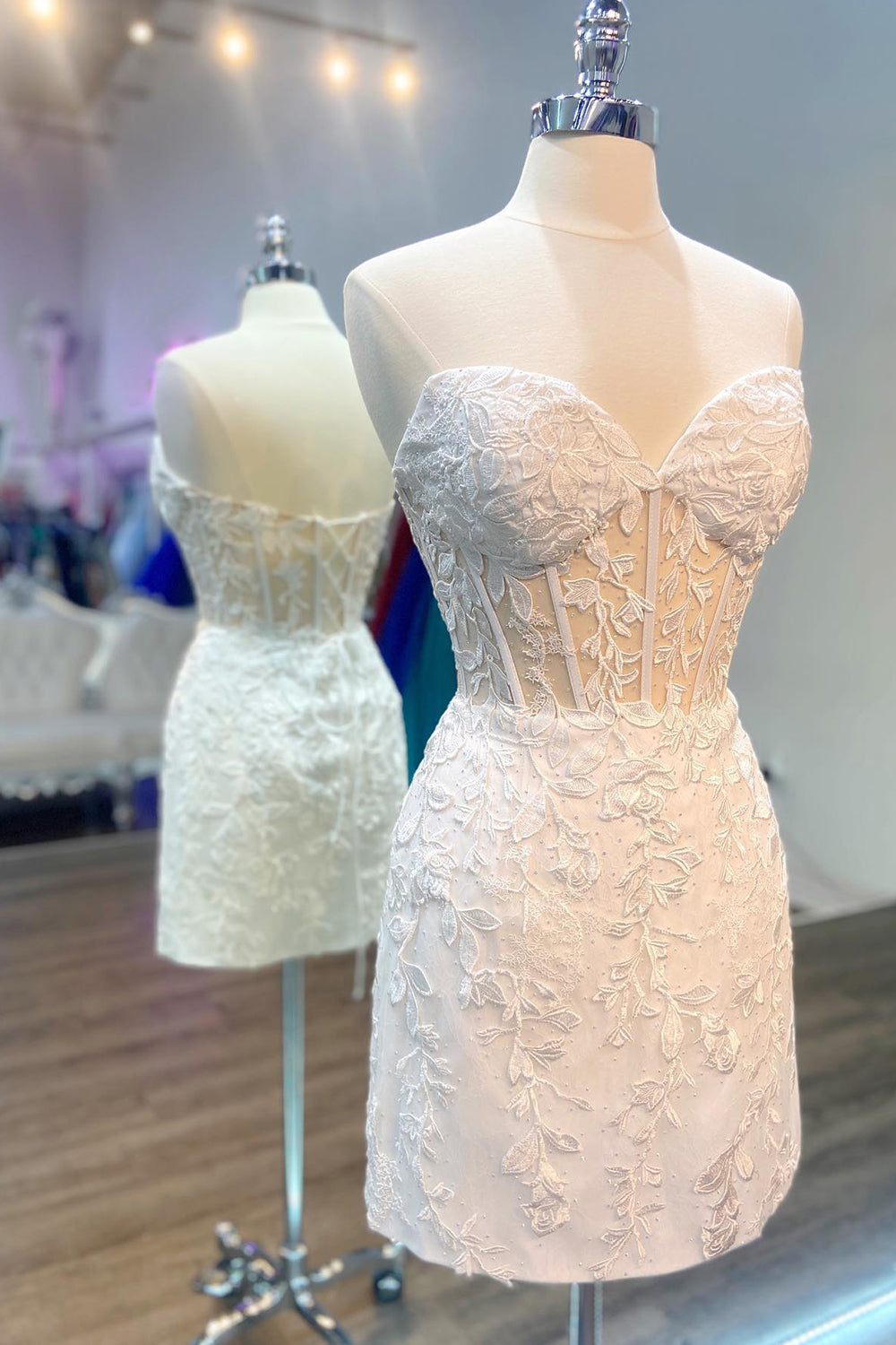 Mint Homecoming Dresses Lace Sweetheart Tight Short Cocktail Dresses