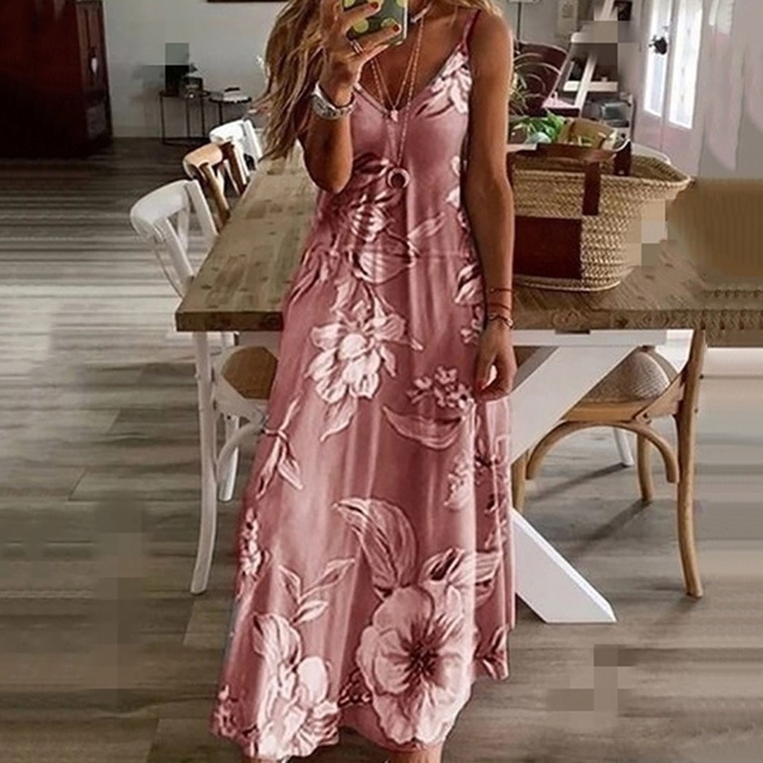 Zenaida Timeless Sleeveless Floral Dress Designer Edit