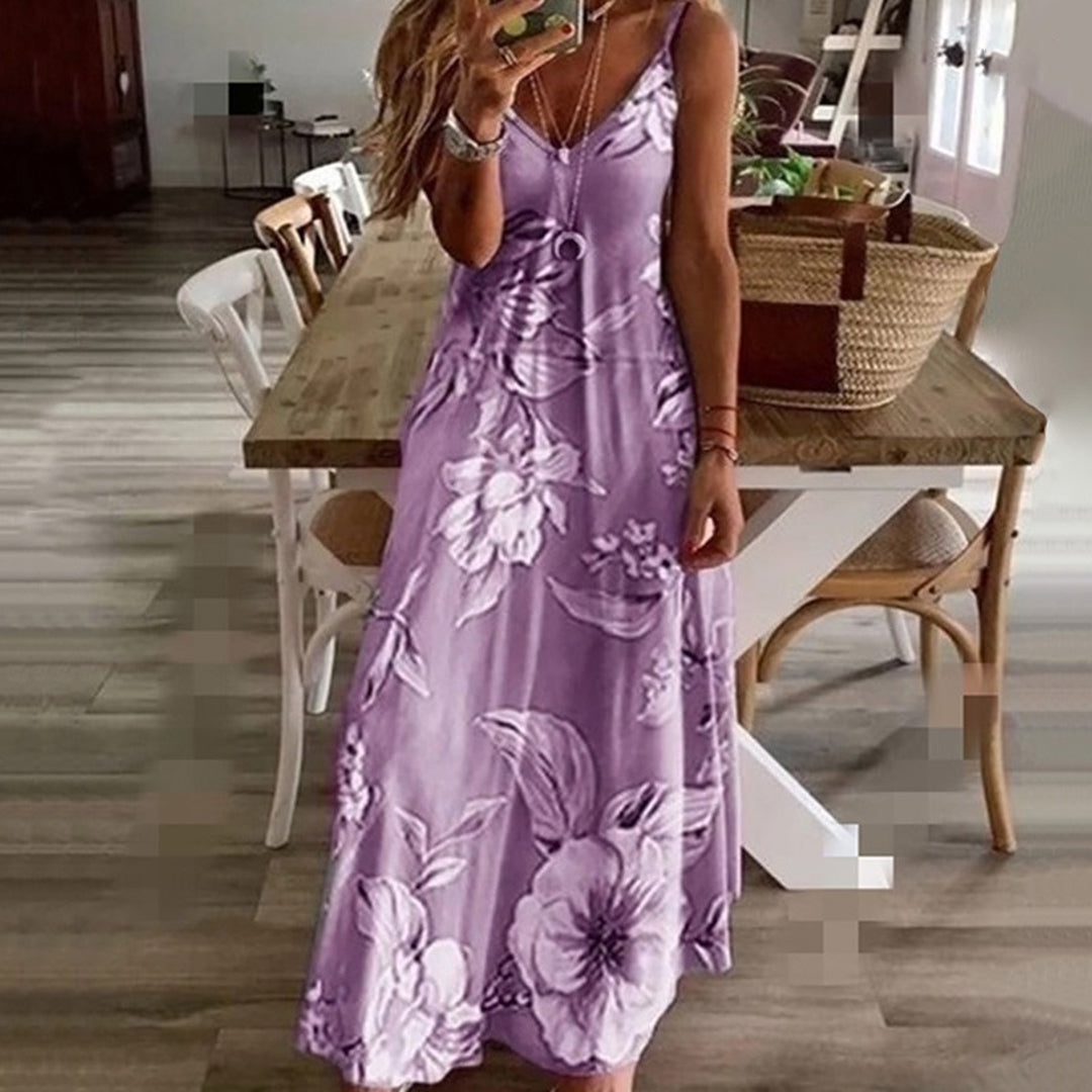 Zenaida Timeless Sleeveless Floral Dress Designer Edit