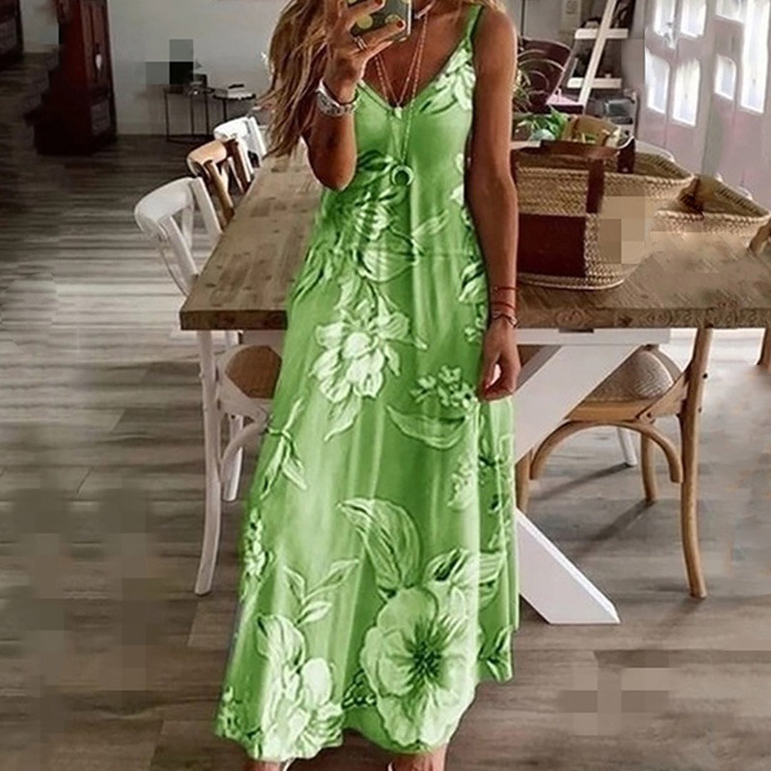 Zenaida Timeless Sleeveless Floral Dress Designer Edit