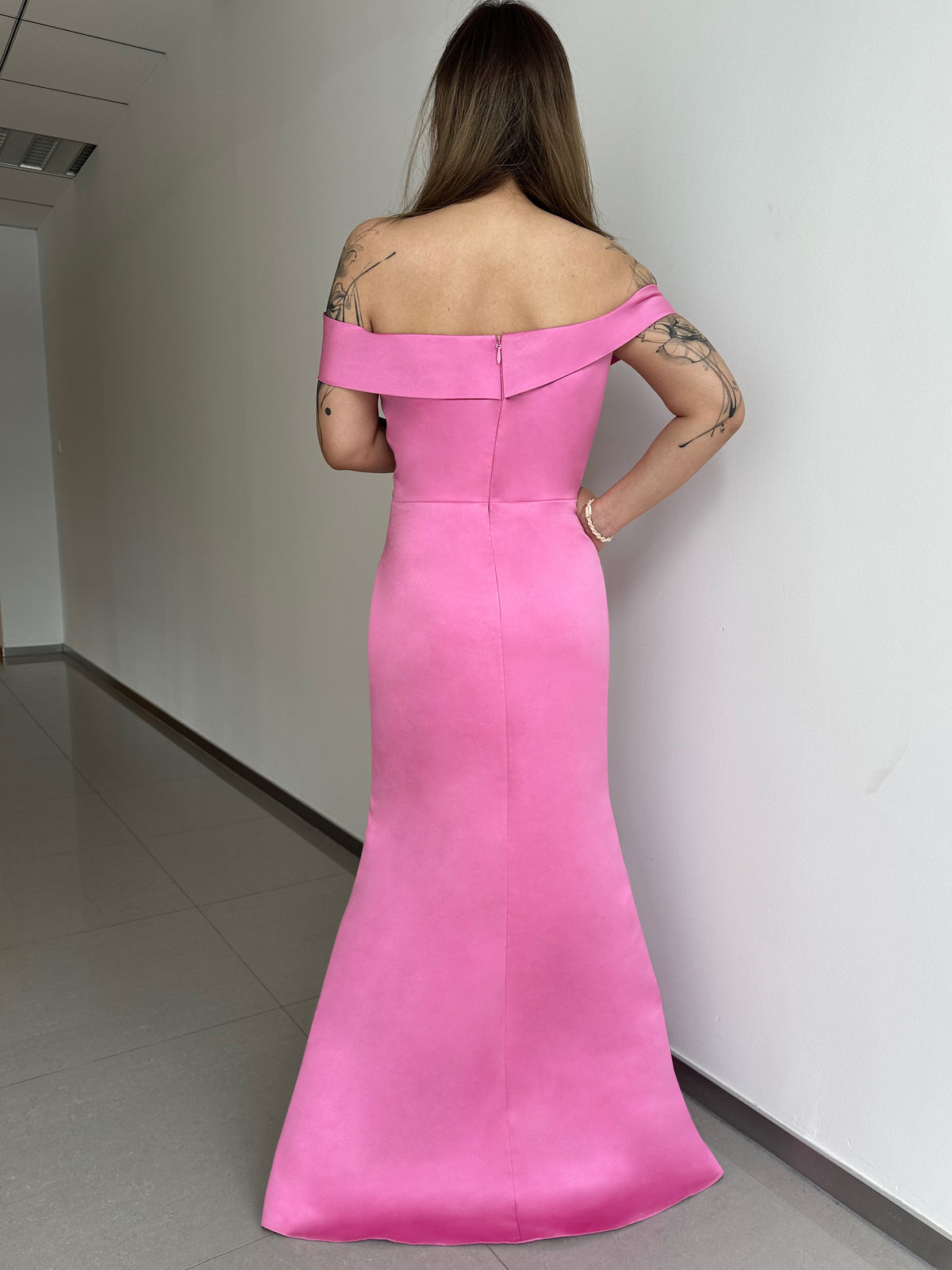 Pure Color Sweetheart Long Sleeveless Mermaid Trumpet Mother of the Bride Dress