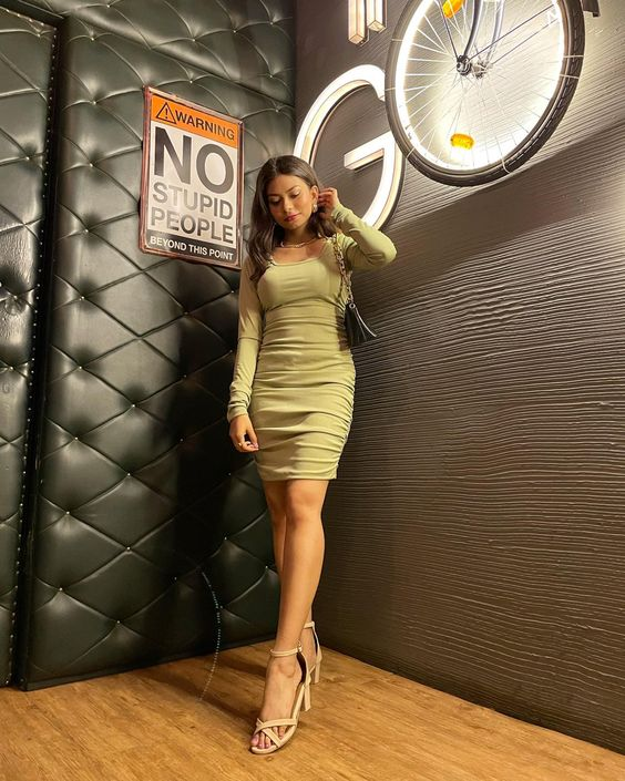 Sexy Green Bodycon Dress,Green Party Dress,22th Birthday Outfit - VelvetHem