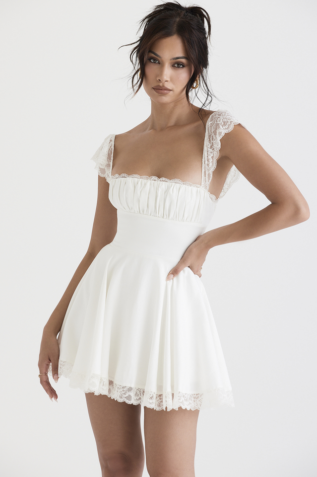 Lace A Line Mini Dress