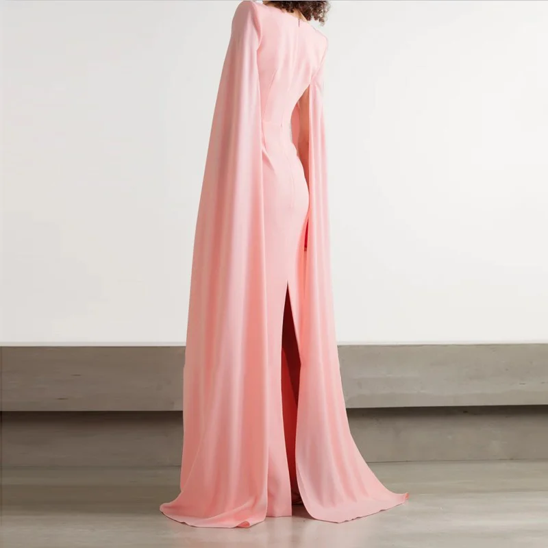 Women's Square Neck Evening Dress Long Sleeve New Fashion Gown fg6064 - View 2 | VelvetHem