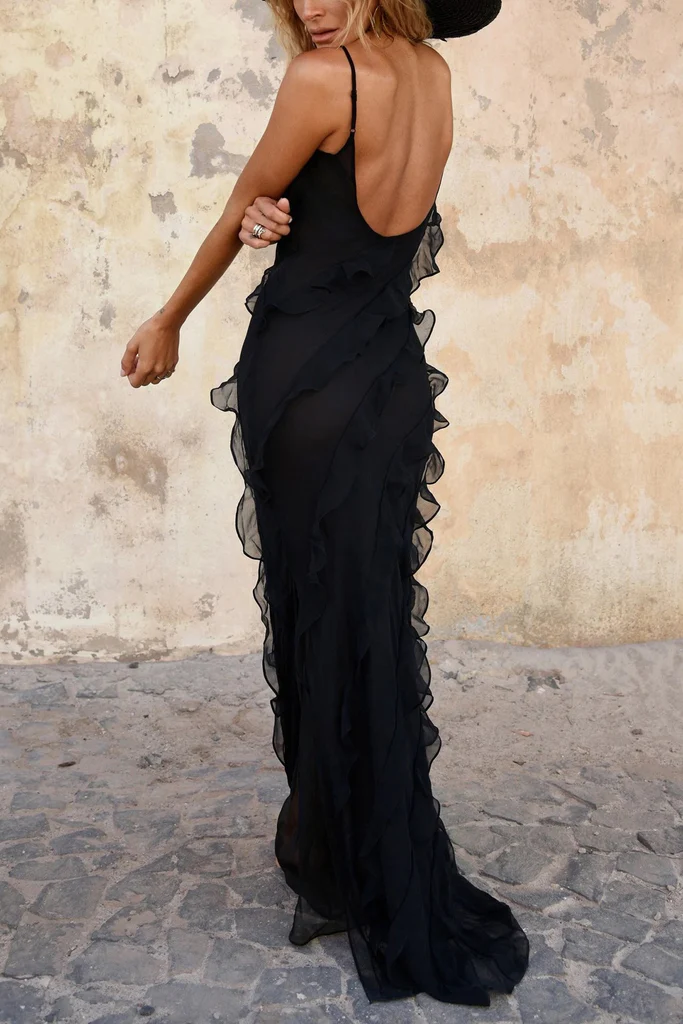 Black Long Party Dress, Mermaid Prom Dress