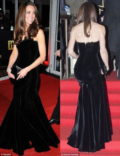 Classic Black Velvet Mermaid Evening Dress Strapless Party Gown Y8165 - VelvetHem