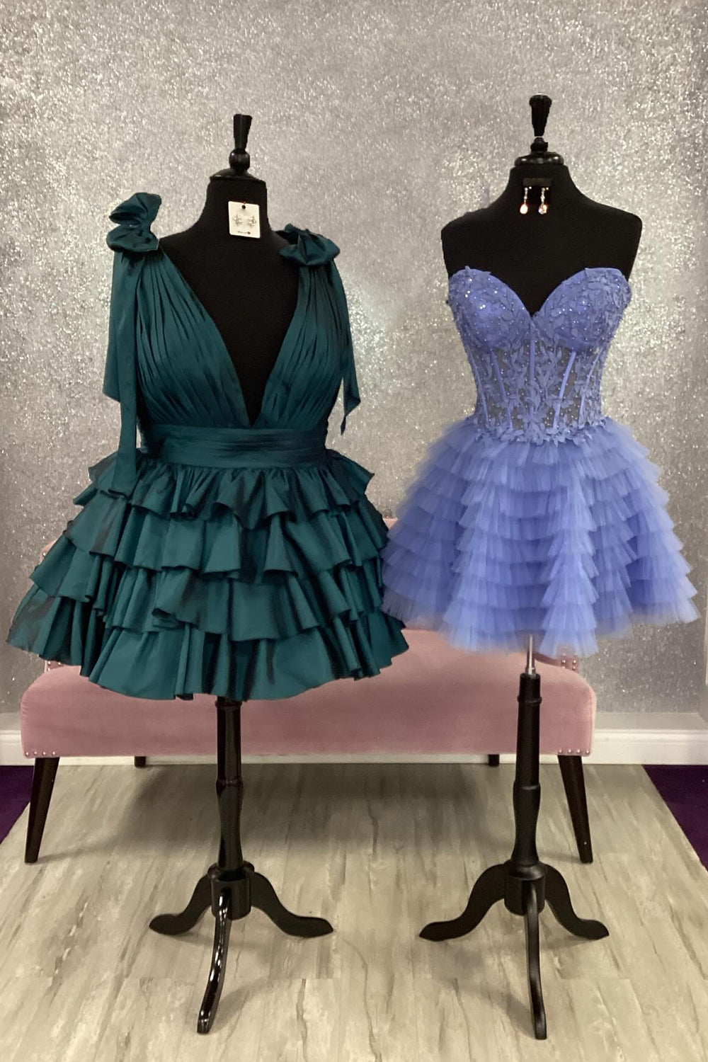 Red Homecoming Dresses A Line Short Cocktail Dresses With Ruffles
