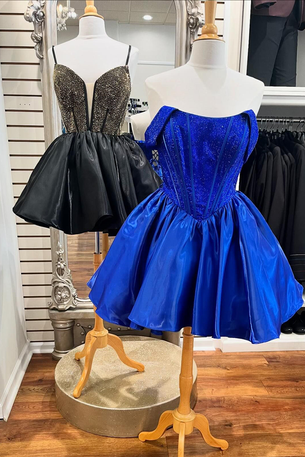 Red Homecoming Dresses Off The Shoulder Corset A Line Short Cocktail Dresses