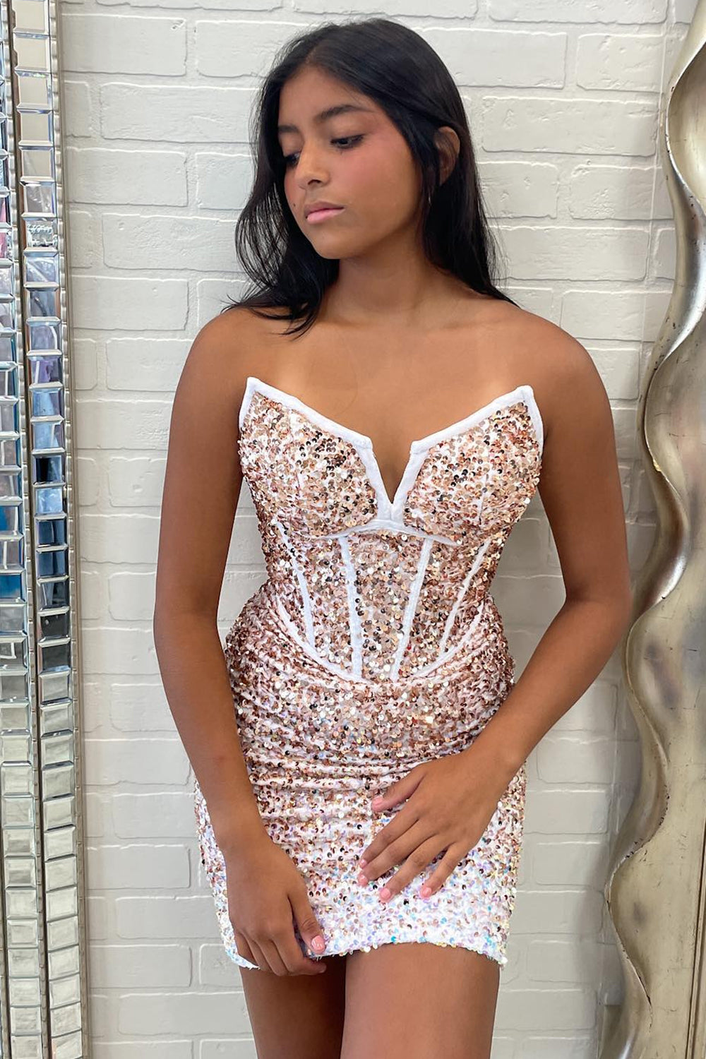 Black Homecoming Dresses Sweetheart Sequin Tight Short Cocktail Dresses