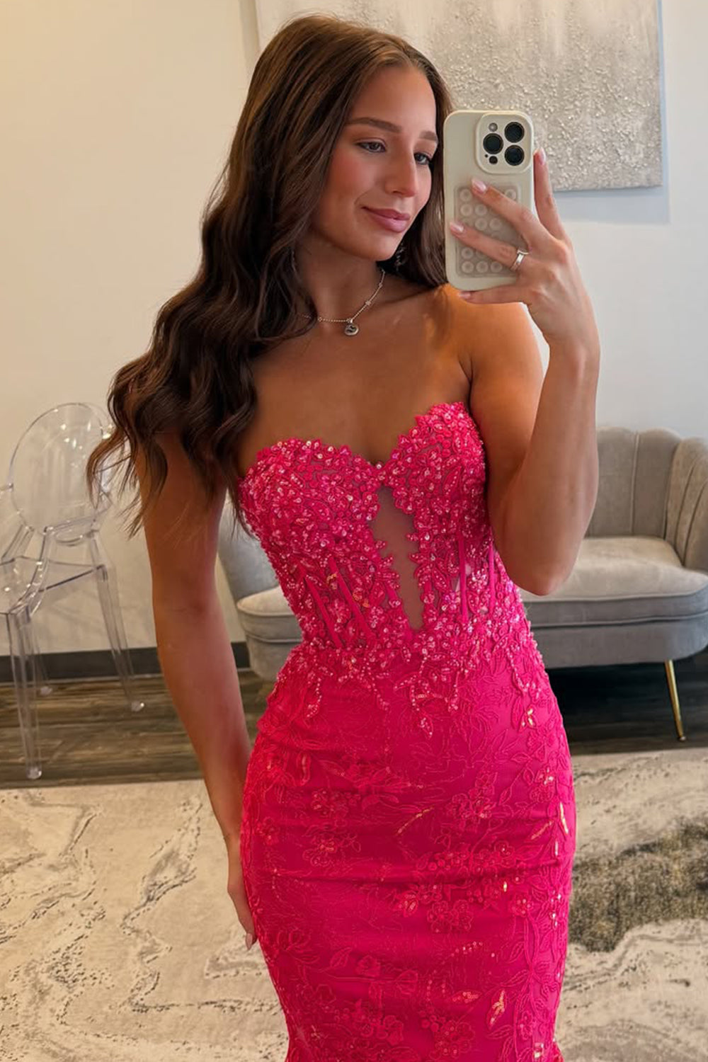 Stunning Black Sweetheart Backless Mermaid Long Prom Dress with Appliques - View 11 | VelvetHem