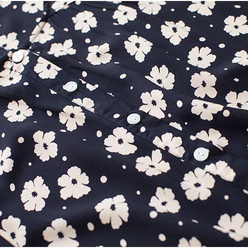 Retro Daisy Print Oversize Cotton Dresses Half Sleeve Cotton Sundress Traveling Dresses Plus Size ( Limited Stock)