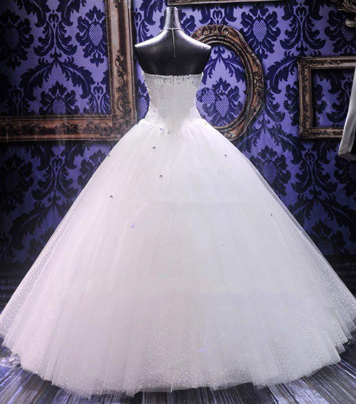 Rhinestone Stunning  Wedding Dresses Ball Gown Sweetheart Elegant Luxurious Bridal Dresses