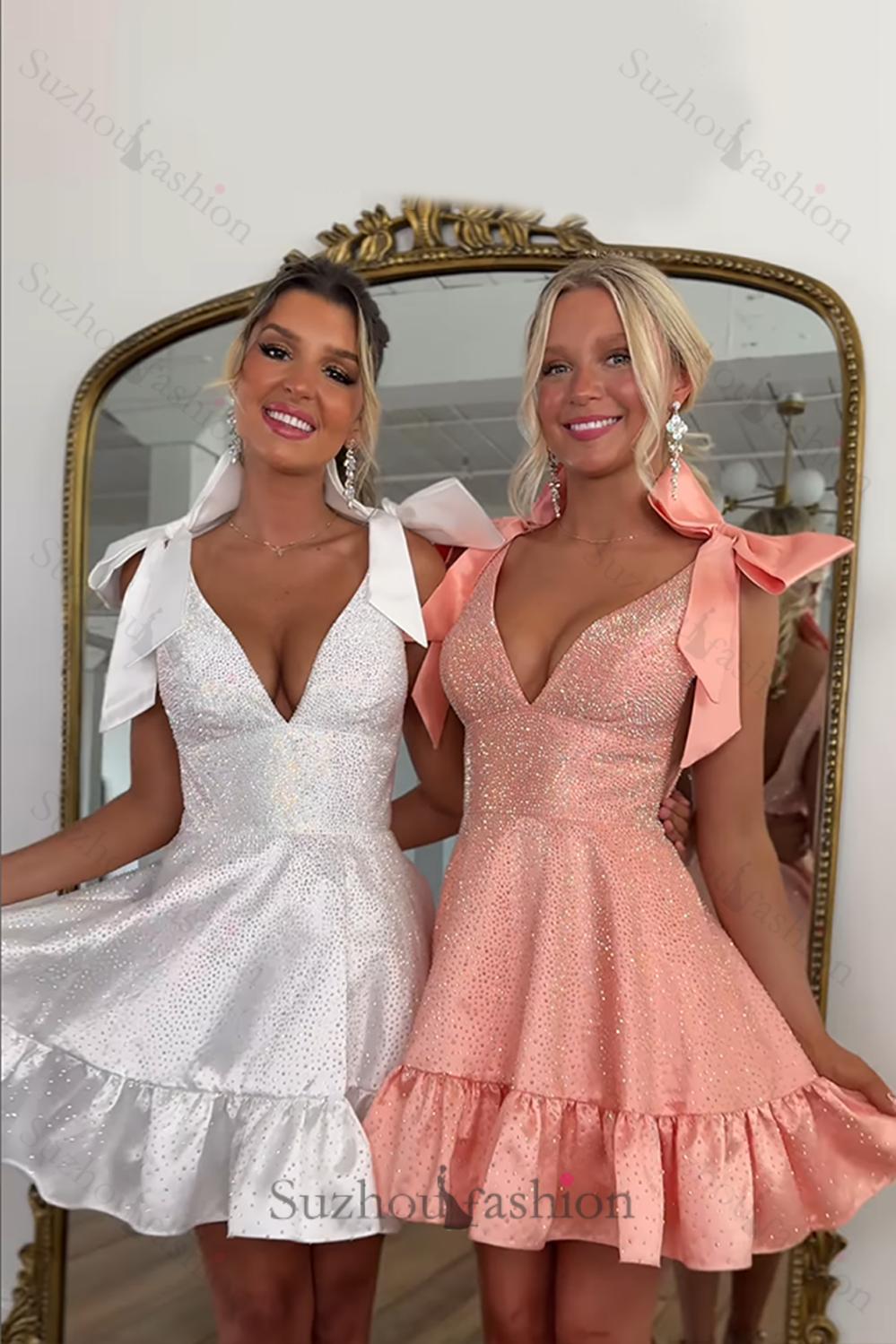 Royal Blue A Line Homecoming Dresses Ruffled Short Cocktail Dresses With Beading