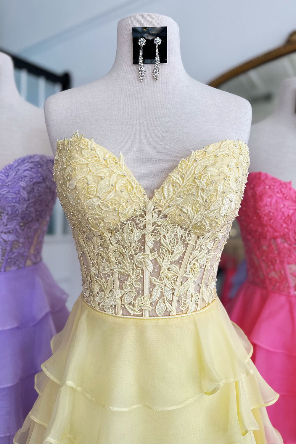 Royal Blue Corset Homecoming Dresses Strapless A Line Short Cocktail Dresses With Ruffles