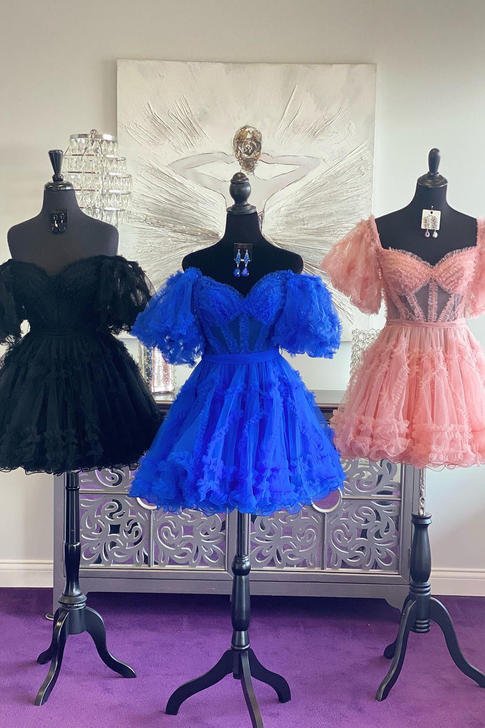 Light Pink Homecoming Dresses Corset A-Line Short Cocktail Dresses