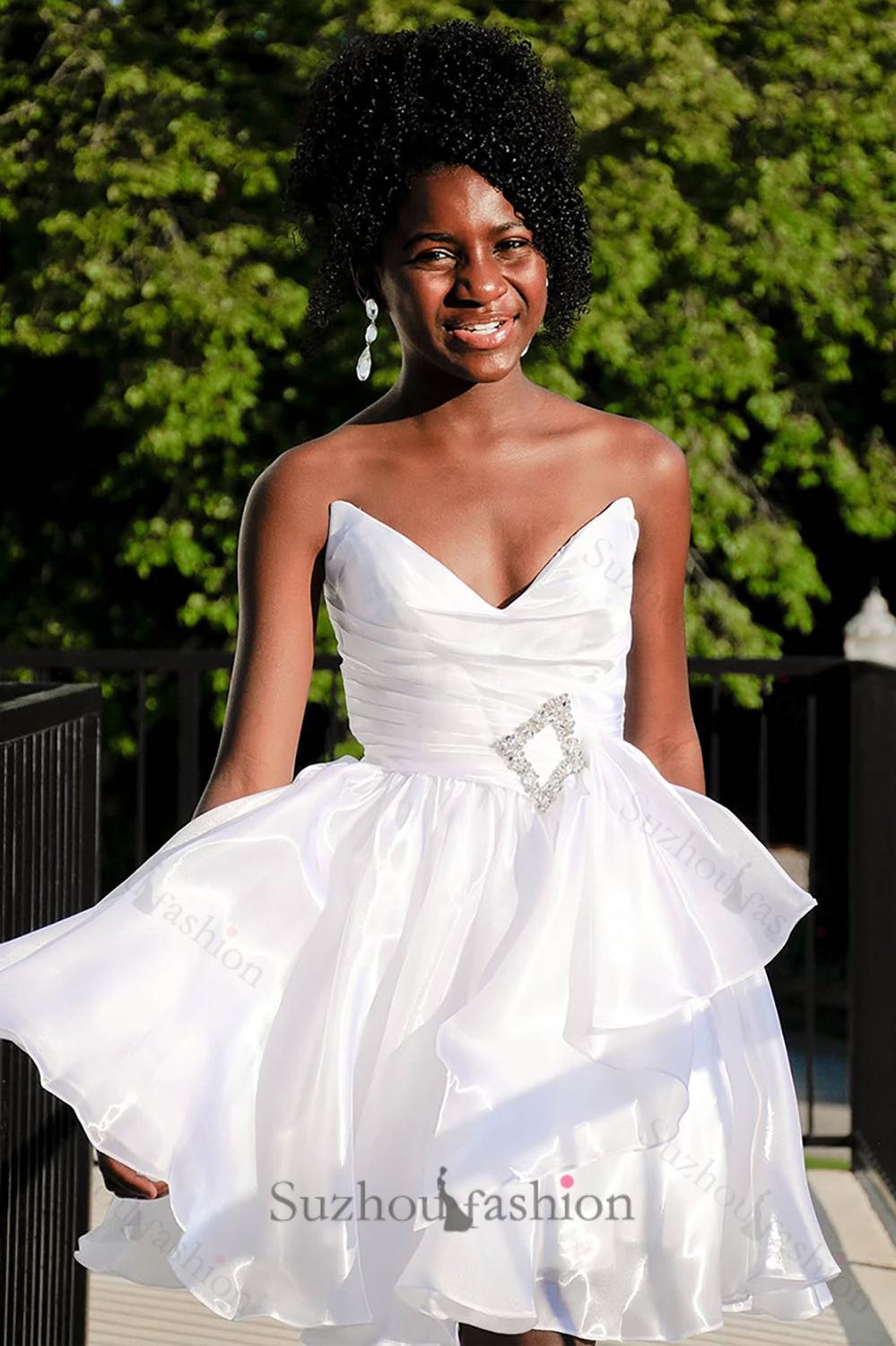 Royal Blue Homecoming Dresses Ruffled Beaded A Line Short Cocktail Dresses