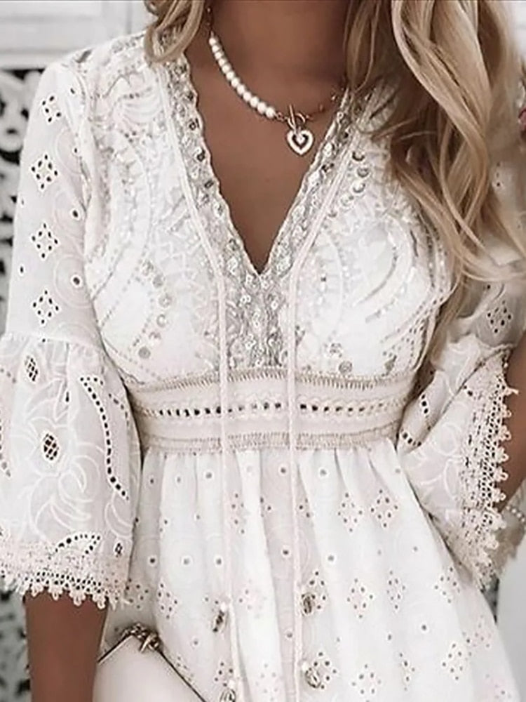 Erika Boutique Bohemian Style Mini Dress Chic Silhouette Collection