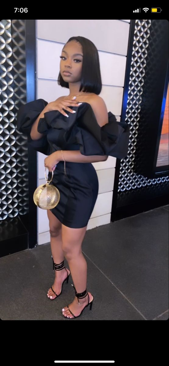 Short Hoco Dress Simple Birthday Black Homecoming Dress (ZD12627)