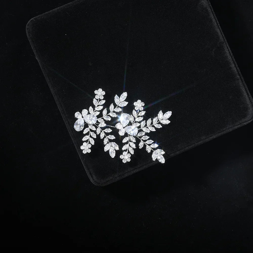 Zirconia Rhinestones Headband Hairband For Brides Women Crystal Headpieces Headdress Bridal Jewelry Wedding Hair Accessories