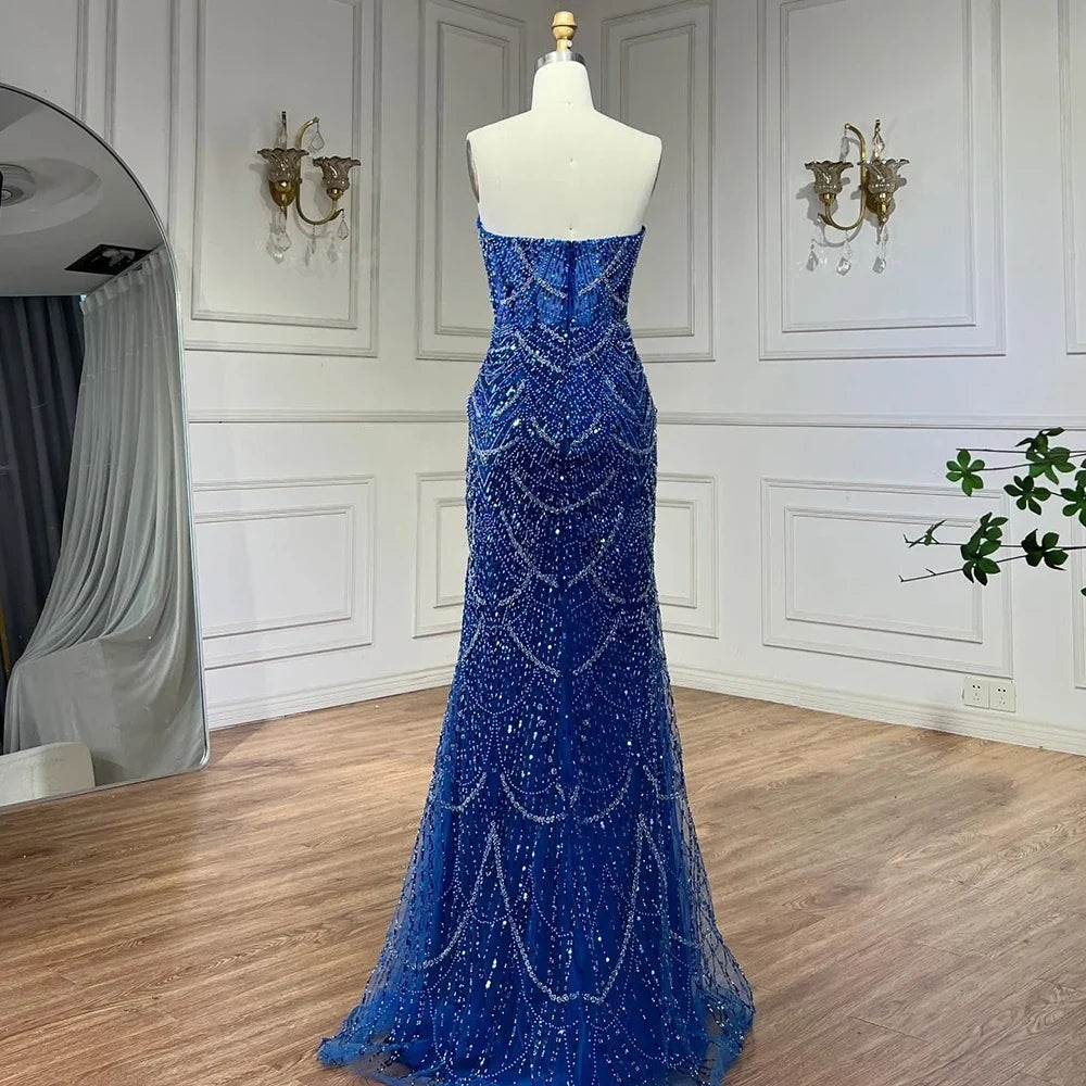 Zapdress Red Strapless Mermaid Pearls Beaded Evening Dress with Cape Wedding Party Gowns for Women DLA72585 Customized (ZD17266)