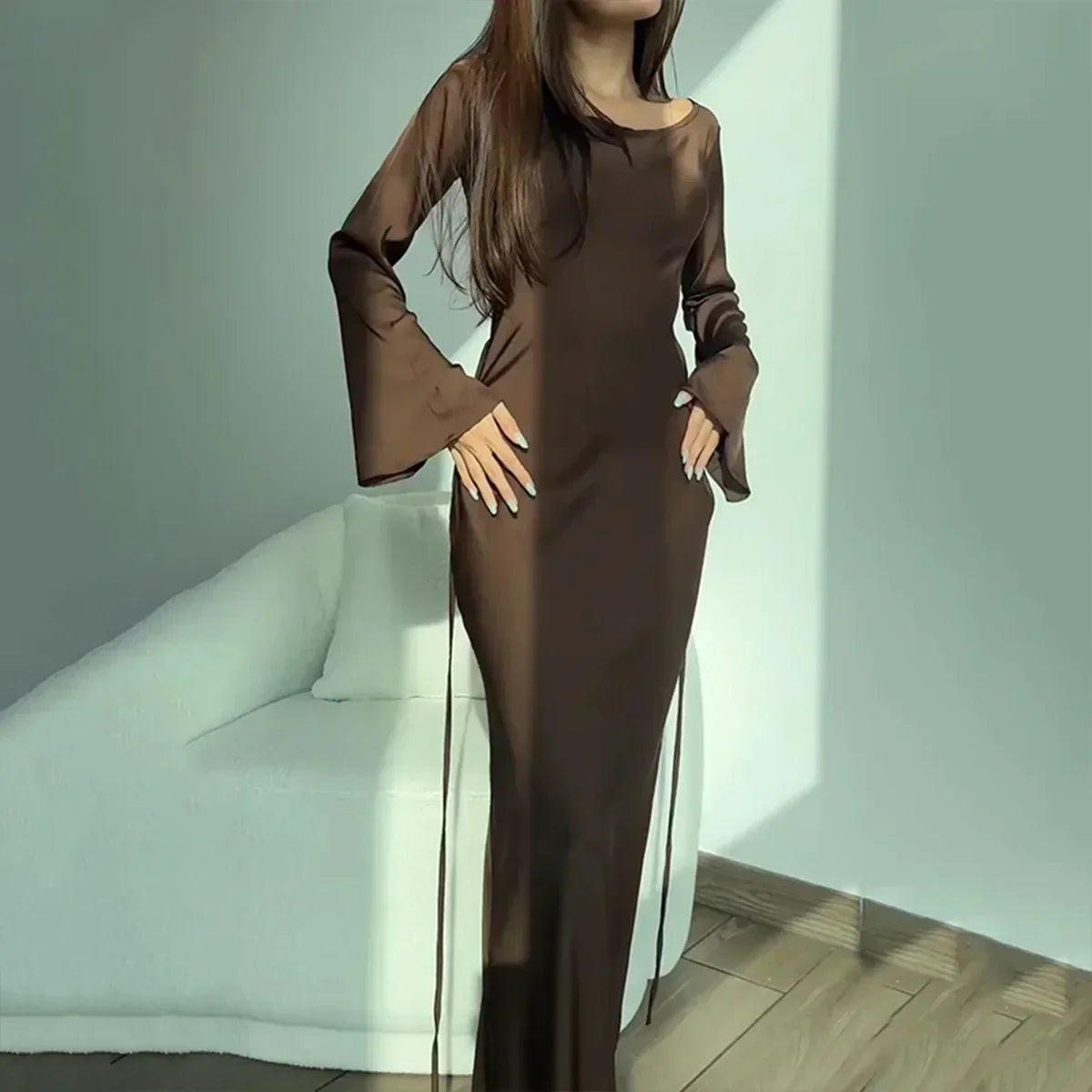 Querida Chic Long Sleeve Dress Premium Wardrobe Essential