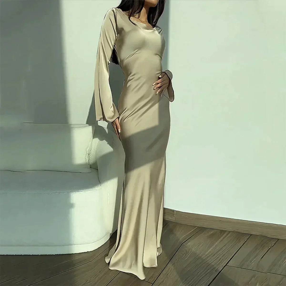 Querida Chic Long Sleeve Dress Premium Wardrobe Essential