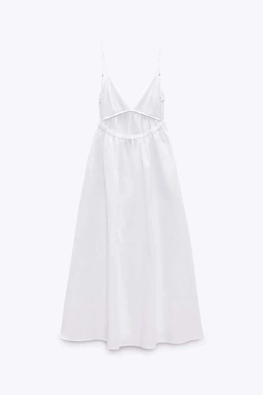 Backless Midi Dress Camisole Chic V - Neck & Easy Fit