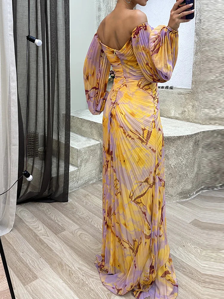 Juana Luxe V Neck Dress Evening Wear Edit
