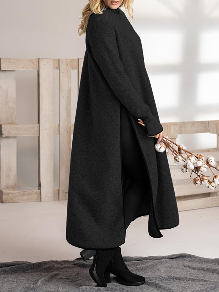 Silvia Effortless Long Split Midi Dress in Loose Fit Designer Edit