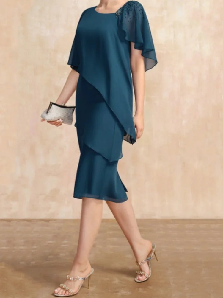 Celestina Chiffon Maxi Dress for Women Casual Daywear