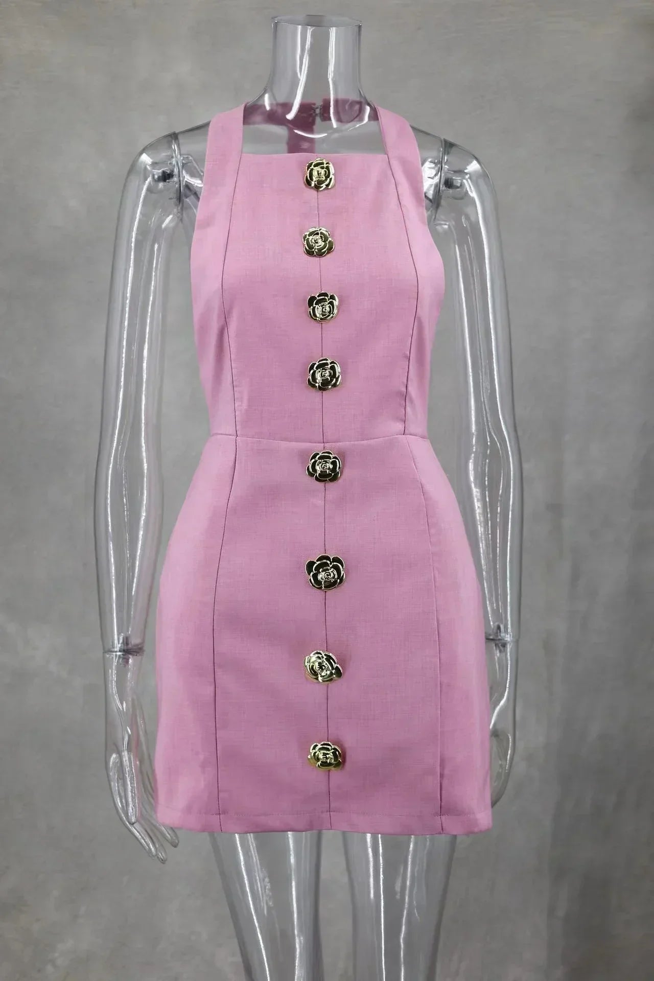 Cordelia Barbell Mini Dress for Women Bold Statement Look