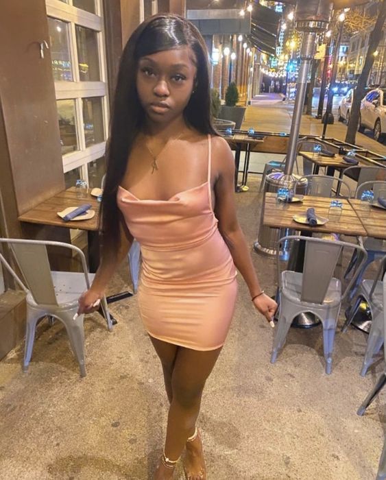 Sexy Bodycon Dress Black Girls Dress Pink Party Dress Birthday Outfit - VelvetHem
