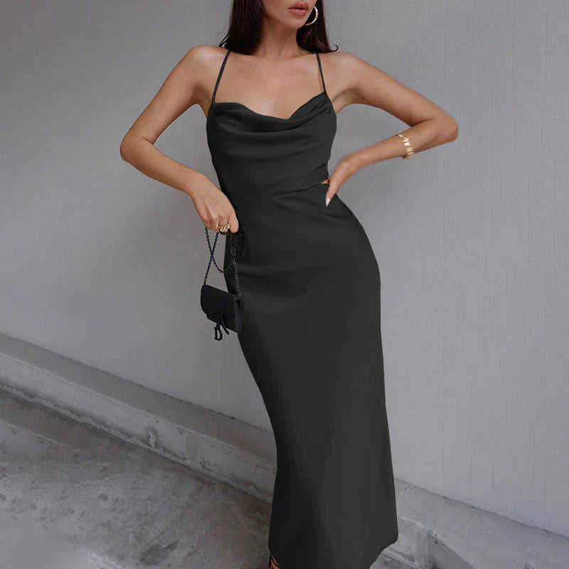 Claire Effortless Fashion Midi Dress Evening Wear Edit