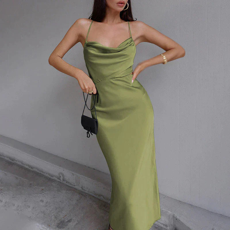 Claire Effortless Fashion Midi Dress Evening Wear Edit