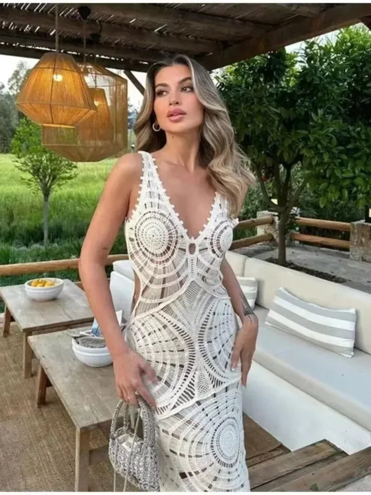 Lilly V Neck Maxi Dress