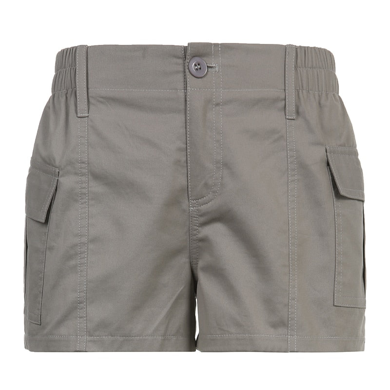 Low Waisted Shorts Harajuku Retro Basic Casual Sporty Bottom Women Biker