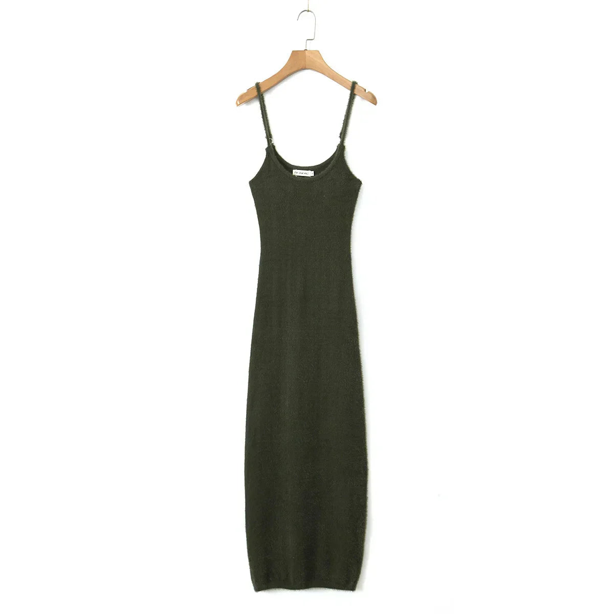 Knitted Cardigan With Camisole Dress Two - piece Set