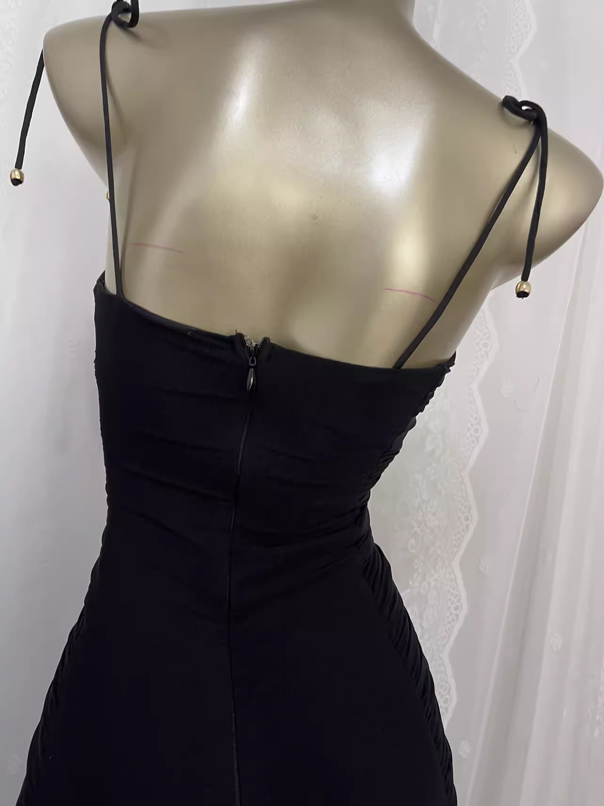 Sexy Sheath Straps Black Travel Vacation Dress Short Birthday Dress - View 5 | VelvetHem