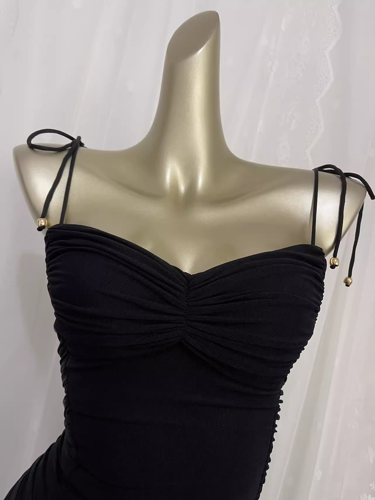 Sexy Sheath Straps Black Travel Vacation Dress Short Birthday Dress - View 3 | VelvetHem
