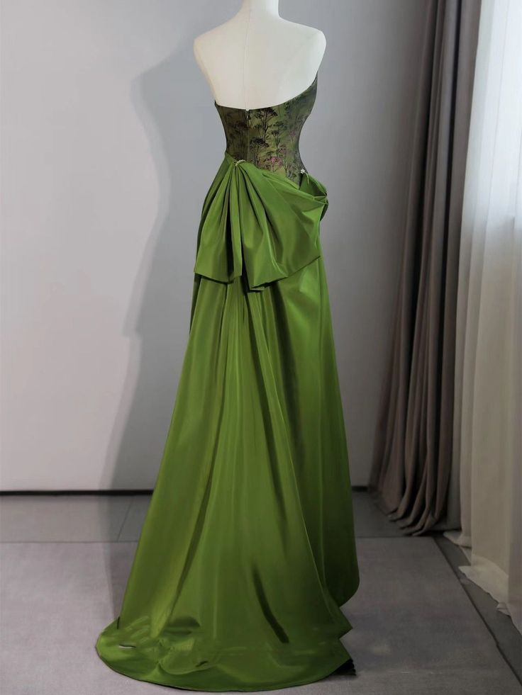 Sexy Green Sweetheart Embroidery Sheath Column Prom Dress