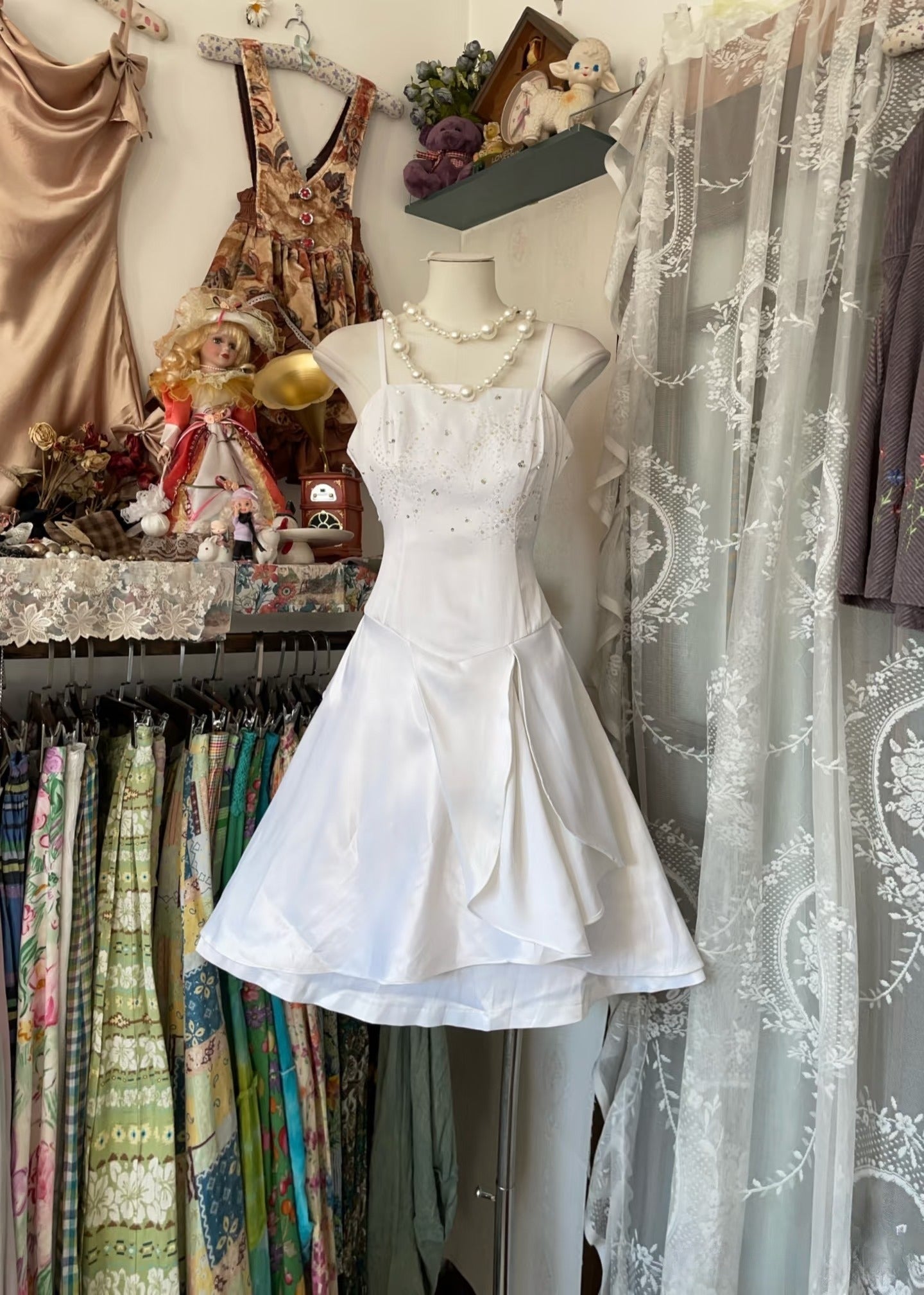 Vintage Fashion A Line White Short Length Homecoing Birthday Dress Prom Dresses